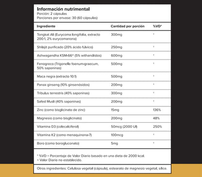Cápsulas "Potencia Masculina"